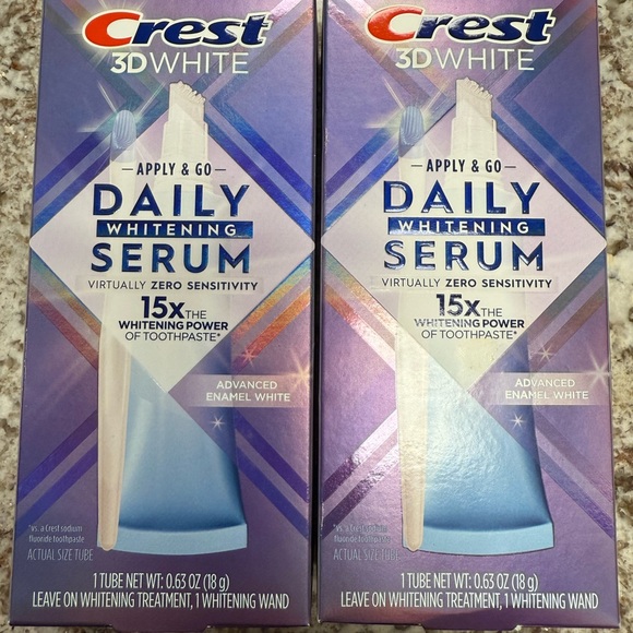 Set of 2: Crest 3DWhite Daily Whitening Serum Advanced Enamel White - Picture 1 of 5
